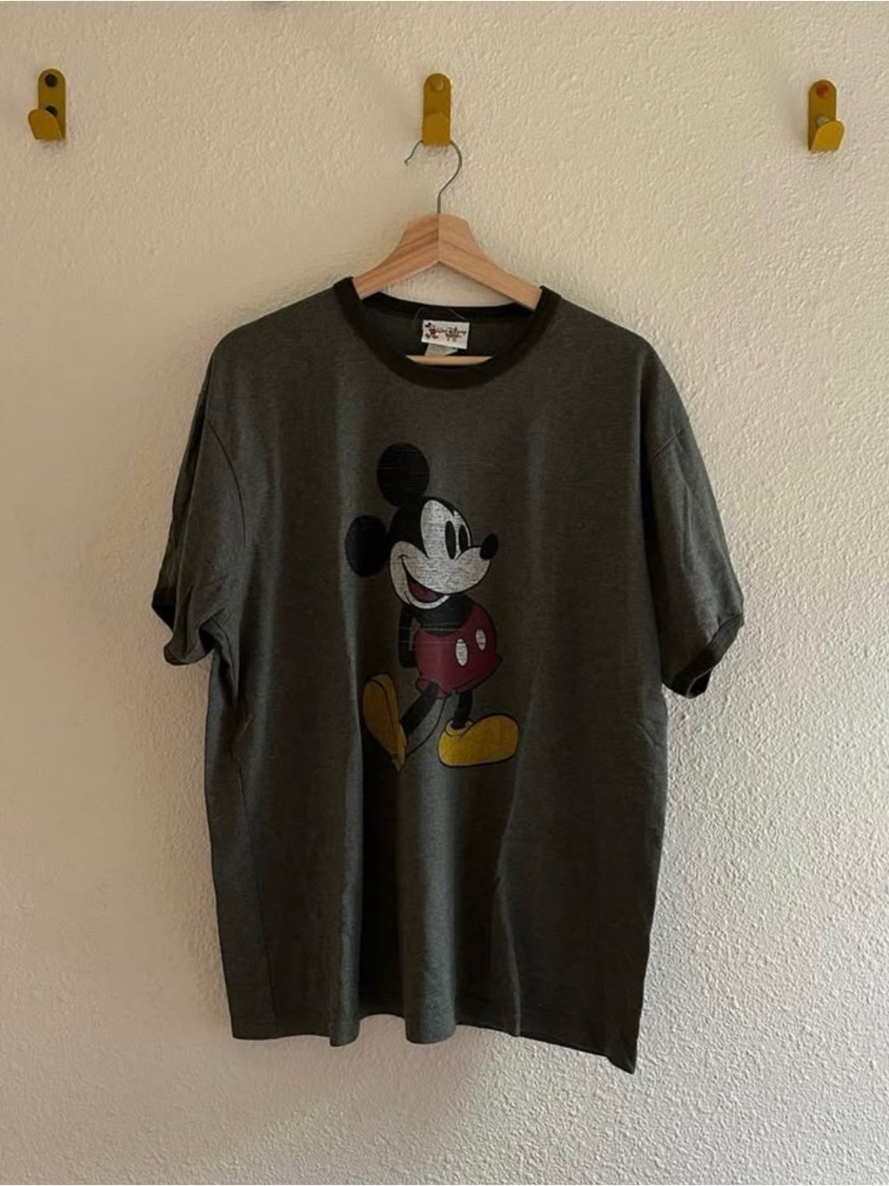 Vintage Disney Mickey Mouse Ringer Tee - XL